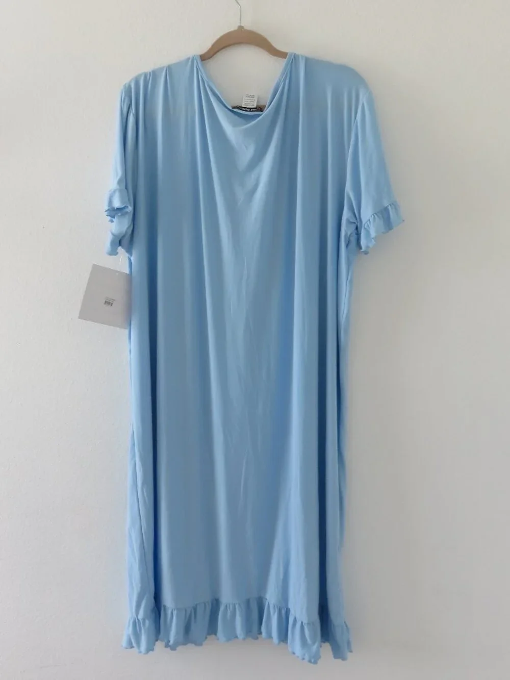(#133) 5 More Minutes Lt. Blue ( GRUMPY BUT GORGEOUS) PJ Night Gown one size